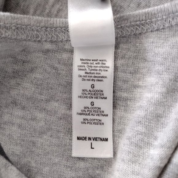 Bella Heather Gray Captain Hook Pinup Soft Lightweight Long Tank - Picture 10 of 10